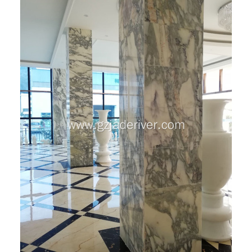 White Floor Marble Tile for Hall Design